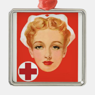 Nurse Metal Ornament