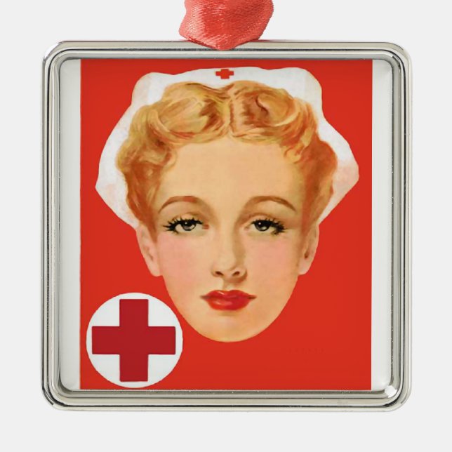 Nurse Metal Ornament (Front)