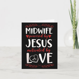 Nurse Midwife Birth Worker Faith Jesus Christian Card