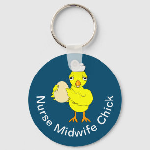 Nurse Midwife Chick Keychain