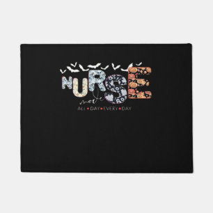 Nurse Mode All Day Every Day Halloween Design Clas Doormat