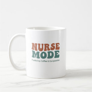 Nurse Mode Retro Wavy Typography Coffee Mug