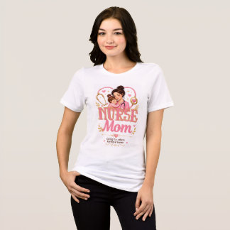 Nurse Mom Pink Gold Sweatshirt Tri-Blend Shirt
