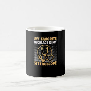 Nurse My Favourite Necklace Is My Stethoscope Rn N Coffee Mug
