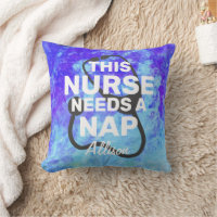 Nurse Needs A Nap Funny Quote Monogram