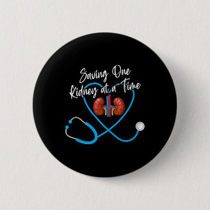 Nurse Nephrology Kidney Disease Failure Nursing 1 2 Inch Round Button