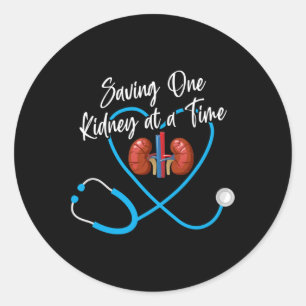 Nurse Nephrology Kidney Disease Failure Nursing 1  Classic Round Sticker