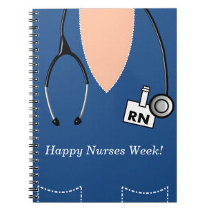 Nurse Notebook Scrub Top Design #15