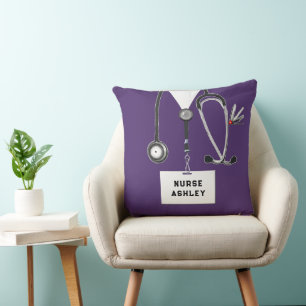 Nurse Novelty Throw Pillow