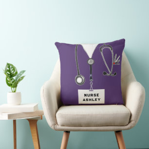 Nurse Novelty Throw Pillow