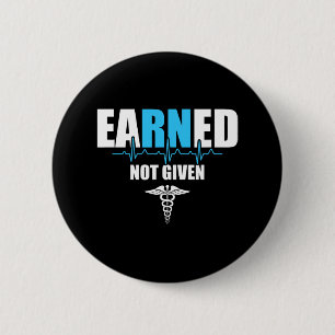 Nurse Nurse Practitioner Black Small Clic Fit Crew 2 Inch Round Button
