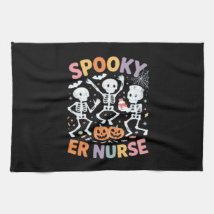 Nurse Nursing Cute Halloween Spooky Essential T-Sh Kitchen Towel