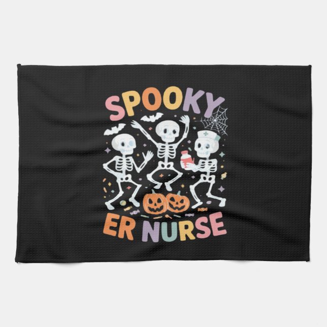 Nurse Nursing Cute Halloween Spooky Essential T-Sh Kitchen Towel (Horizontal)