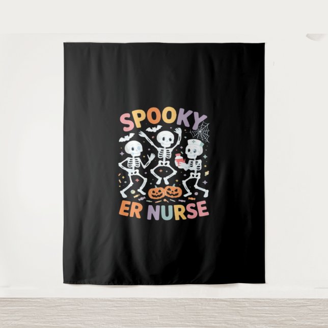 Nurse Nursing Cute Halloween Spooky Essential T-Sh Tapestry (Front)