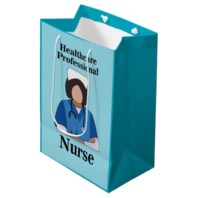 Nurse Nursing Healthcare Professional Medium Gift Bag (Front Angled)