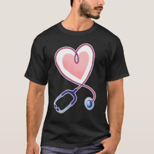 Nurse Nursing Nurser Stethoscope T-Shirt