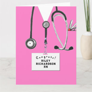 Nurse Nursing School Graduation Card