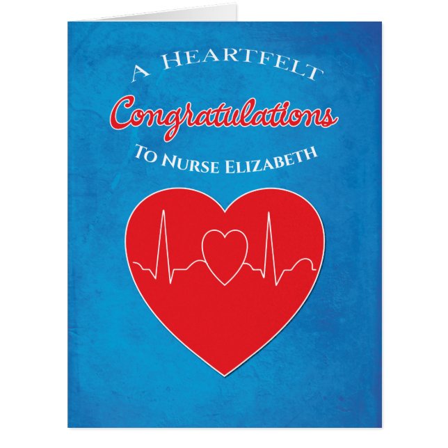 Nurse Nursing School Graduation Congratulations (Front)
