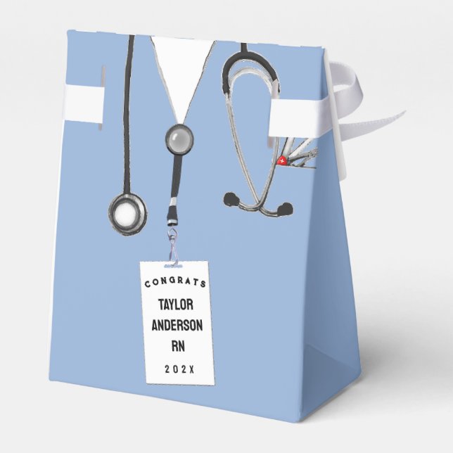 Nurse Nursing School Graduation Favour Box (Back Side)