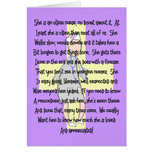 Nurse Older & Retiring---Appreciation Gifts