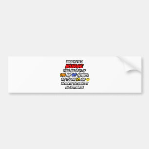 Nurse .. OMG WTF LOL Bumper Sticker