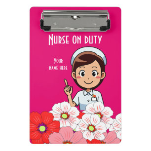 Nurse On Duty 3 Mini Clipboard