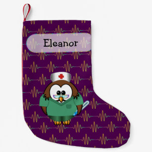 nurse owl - Christmas sock