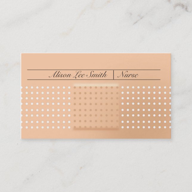 Nurse / Paediatric nurse / caregiver Business Card (Front)