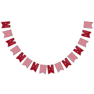 Nurse Party Red Bunting Flags