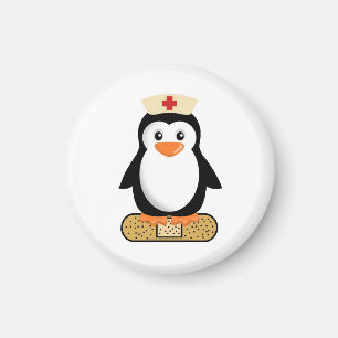 Nurse Penguin (w/Bandaid) Magnet
