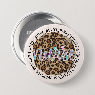 Nurse Personality Traits 3 Inch Round Button