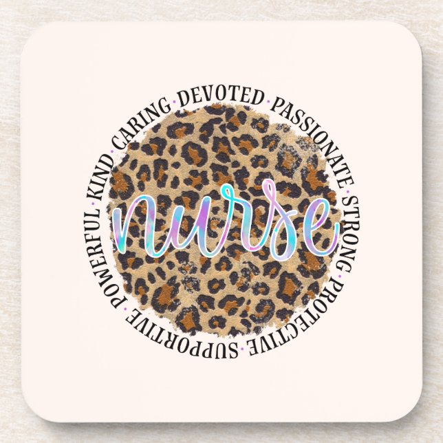 Nurse Personality Traits Coaster (Front)