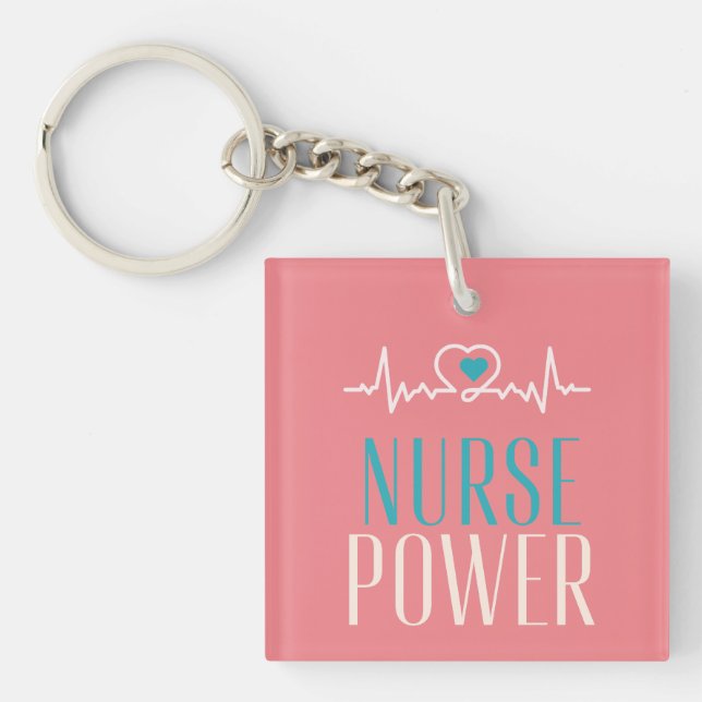 Nurse Personalized Acrylic Keychain (Front)