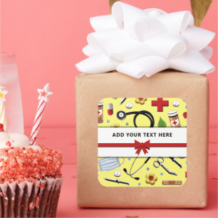 Nurse Personalized Square Sticker