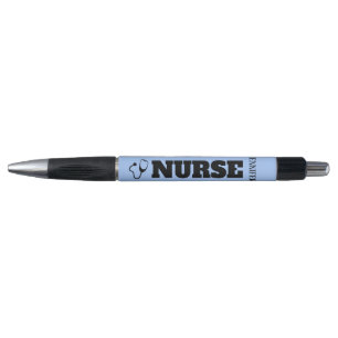Nurse Personalized Stethoscope Black Ink Pen