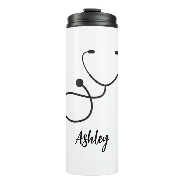 Nurse Personalized Tumbler, Tumbler with nice hear (Front)