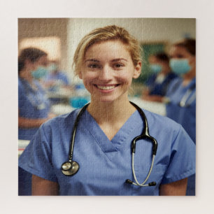 Nurse Photo Customize Personalize Jigsaw Puzzle