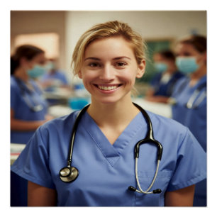 Nurse Photo Customize Personalize Poster