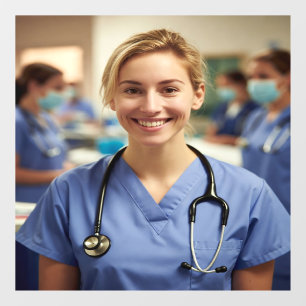 Nurse Photo Customize Personalize Window Cling