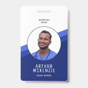 Nurse Photo Hospital ID Badge