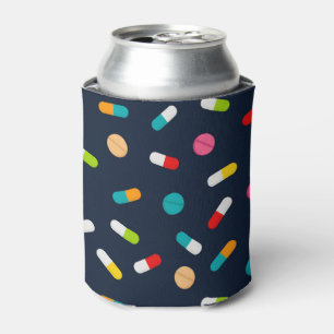 Nurse pill pattern Party favour can cooler