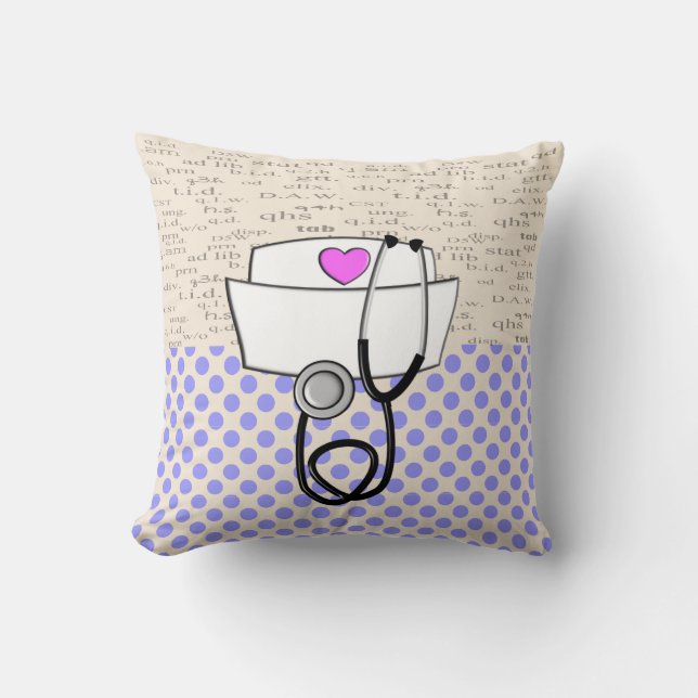 Nurse Pillow Purple Reversable Design II (Front)