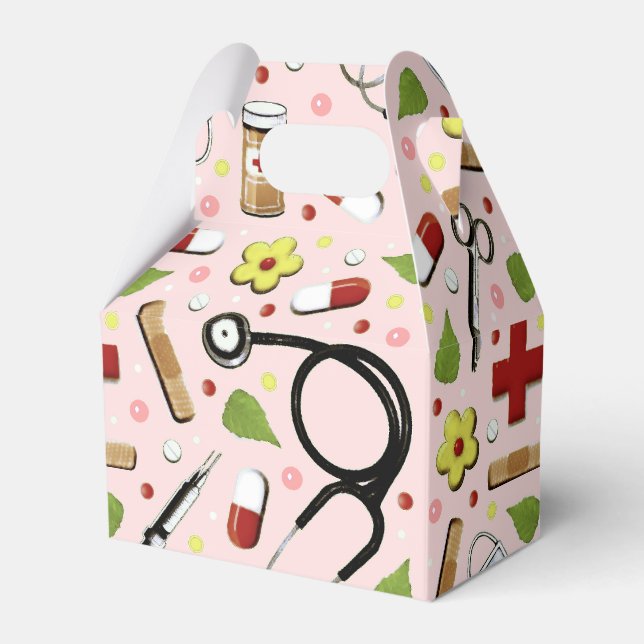 Nurse Pink Favor Box (Front Side)