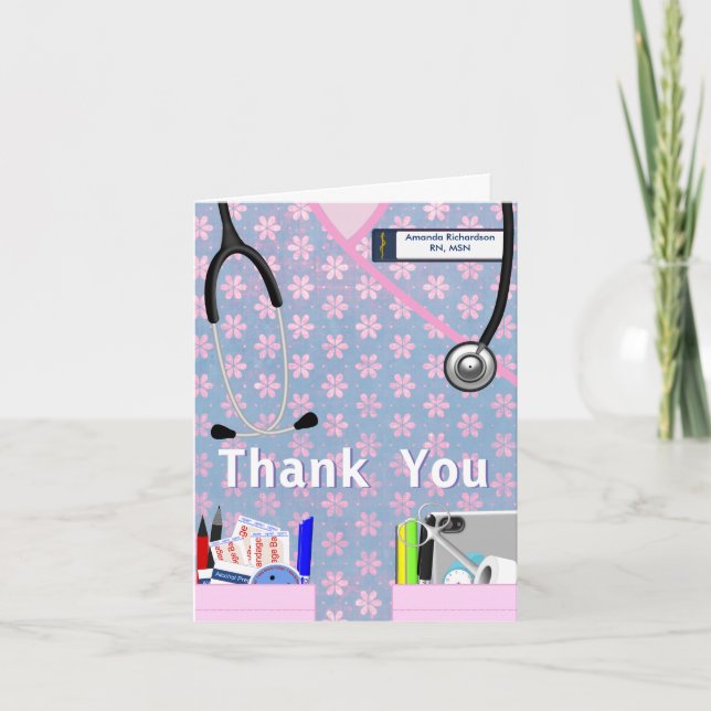 Nurse Pockets Thank You - Pinks (Front)