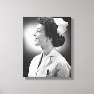 Nurse Posing Canvas Print