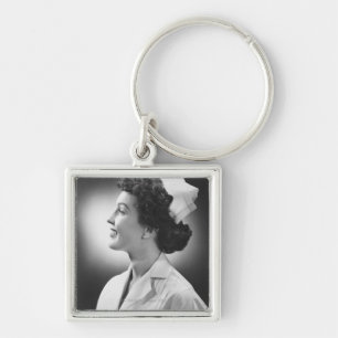 Nurse Posing Keychain
