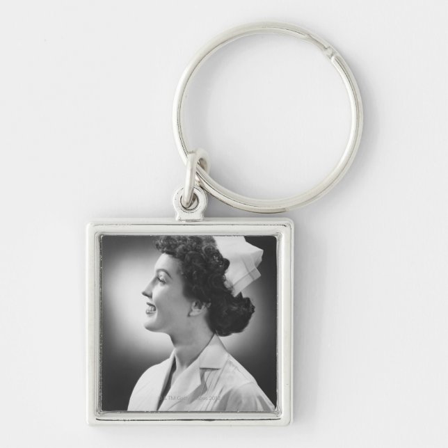 Nurse Posing Keychain (Front)