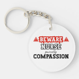 Nurse Powered By Compassion Nurse & Healthcare Keychain