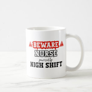 Nurse Powered By Night Shift Nurse & Healthcare Coffee Mug