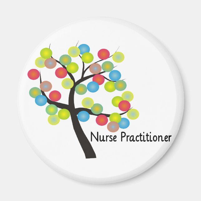 Nurse Practitioner Artsy Tree Design Gifts Magnet (Front)